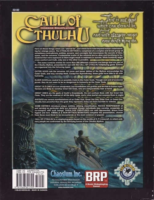 Call of Cthulhu - Sixth Edition - Malleus Monstrorum (B-Grade) (Genbrug)